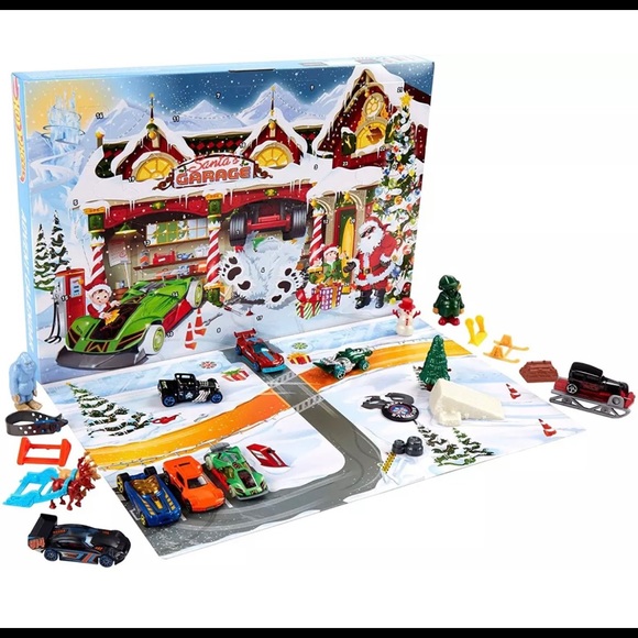 RARE HTF Limited Edition Hot Wheel Advent Calendar Hot NIB 24 day Countdown - Picture 2 of 2